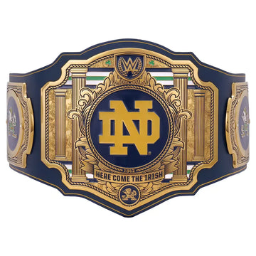 WWE Notre Dame Fighting Irish College Legacy Championship Title Belt