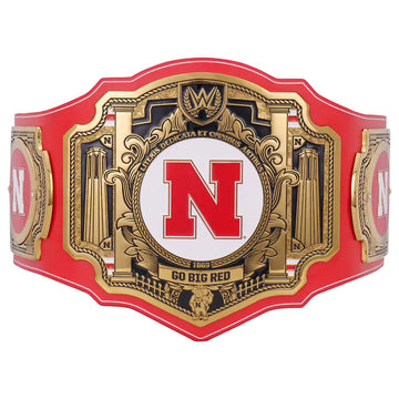 WWE Nebraska Huskers College Legacy Championship Title Belt