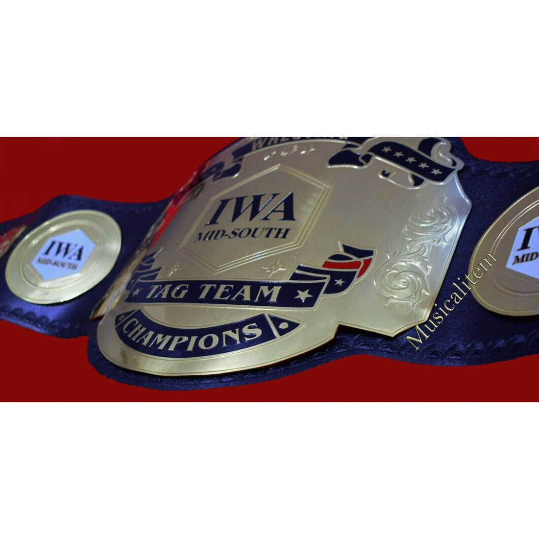 IWA Mid South Tag Team Wrestling Championship  Title Belt