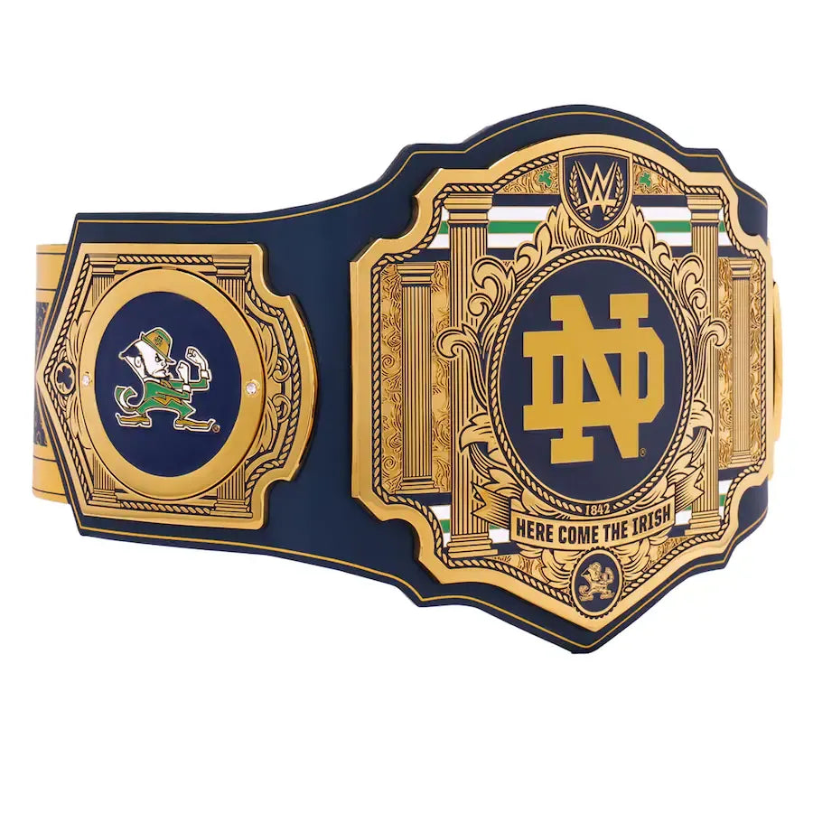WWE Notre Dame Fighting Irish College Legacy Championship Title Belt