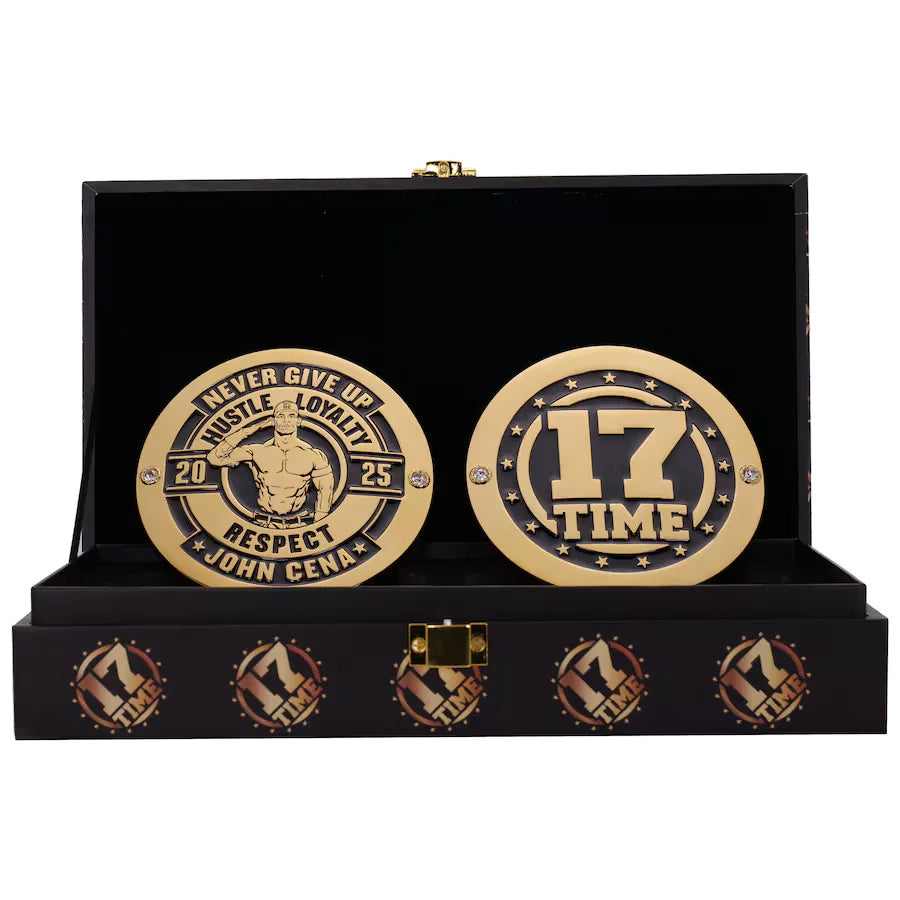 WWE John Cena 17x Championship  Side Plate Box Set