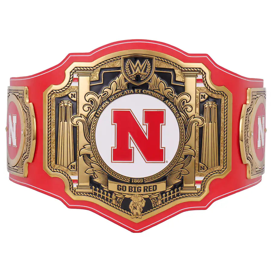 WWE Nebraska Huskers College Legacy Championship Title Belt