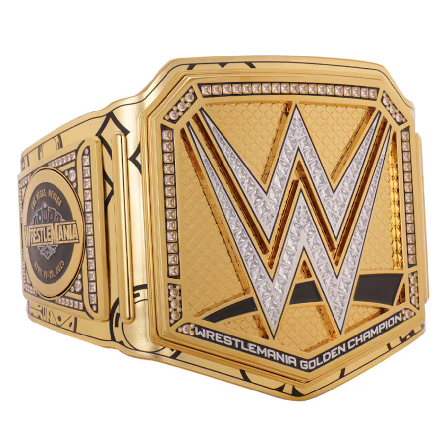 WWE WrestleMania 41 Golden Championship  Title Belt